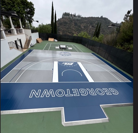 美國私人后院籃球場