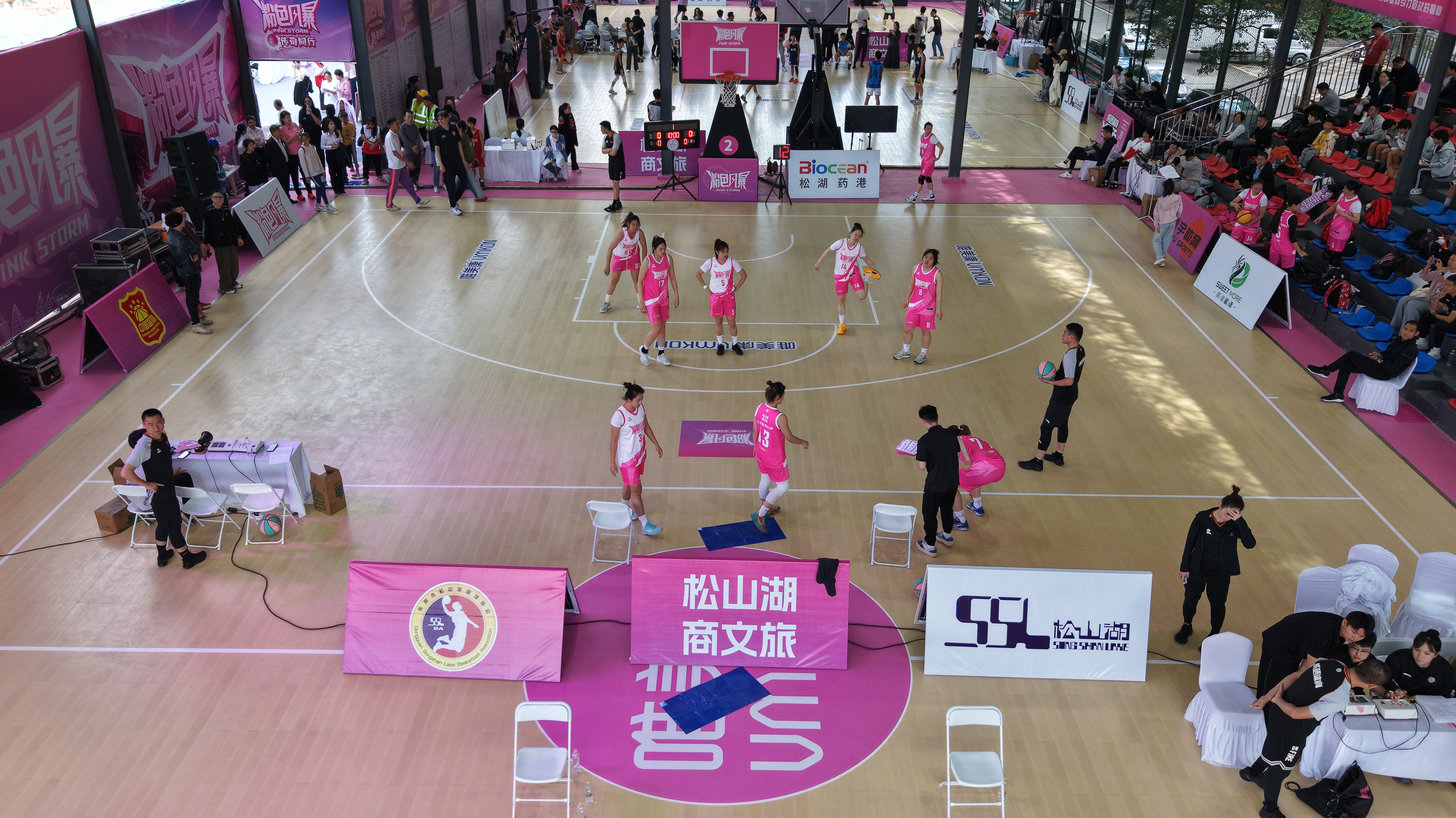 東莞松湖藥港 粉色風(fēng)暴全國女子籃球聯(lián)賽總決賽